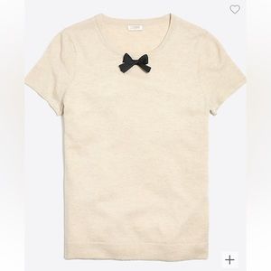 J. Crew short sleeve bow sweater